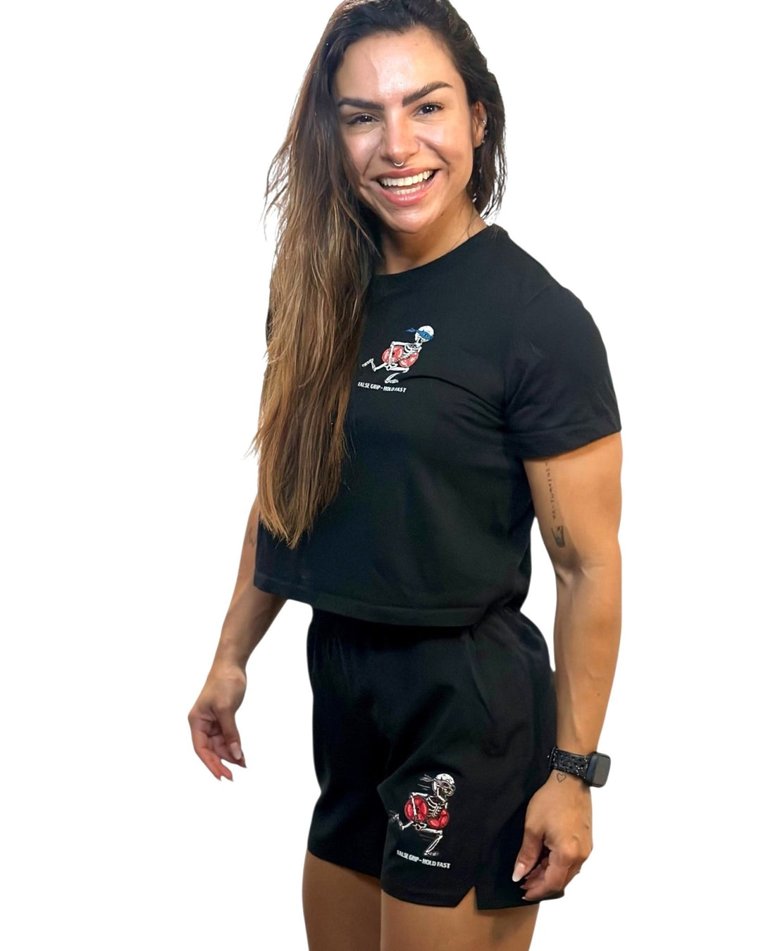 Calções RUNFAST False Grip | Black - TugaSox Fitness Store