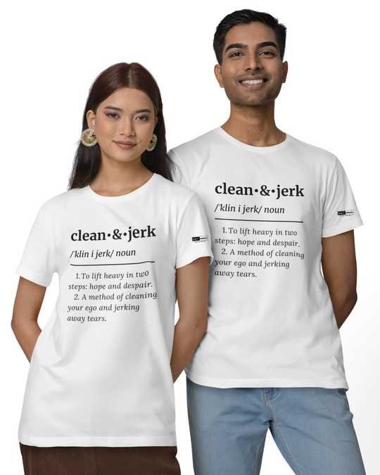 Clean & Jerk definition Unisex Tee - Light | Cult-ionary