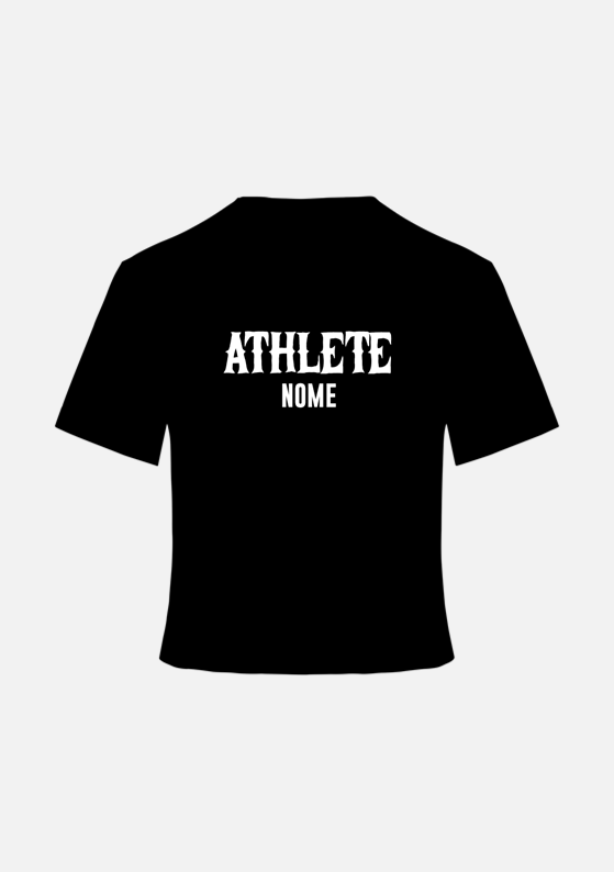 CROP T - SHIRT - CrossFit 2580 (Alenquer) - Black Edição LIMITADA - TugaSox Fitness Store