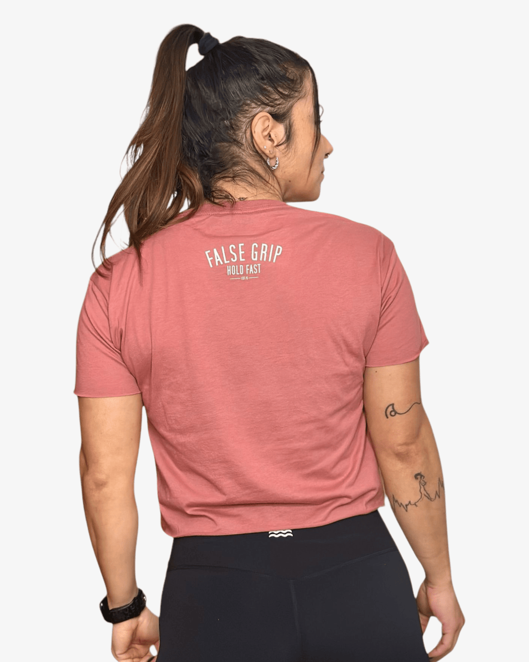 Crop T-Shirt I'M IN NO SHAPE TO EXERCISE | Rose - TugaSox Fitness Store