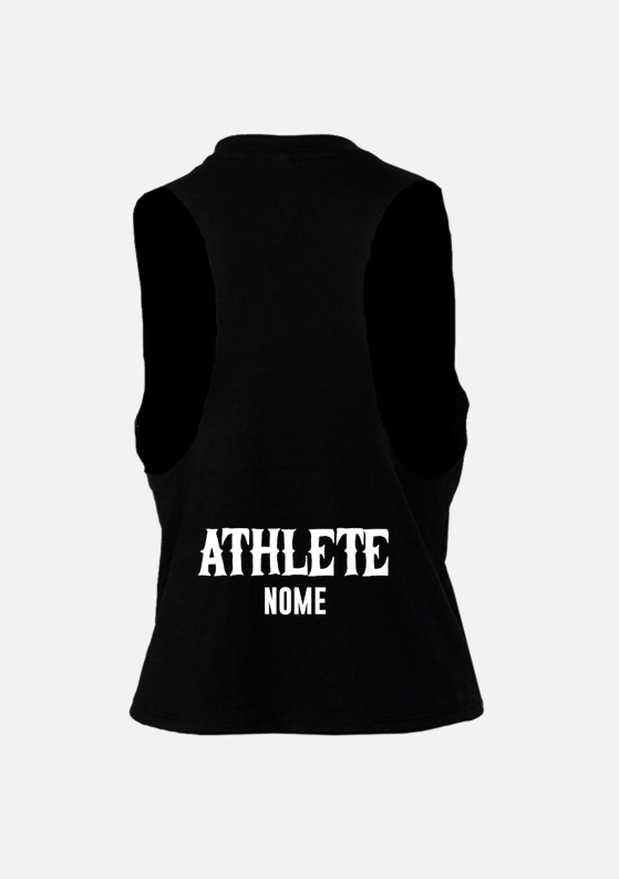 CROP TANK - CrossFit 2580 (Alenquer) - Black / Grey - TugaSox Fitness Store