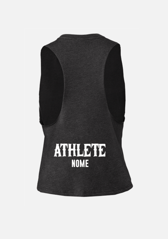 CROP TANK - CrossFit 2580 (Alenquer) - Black / Grey - TugaSox Fitness Store
