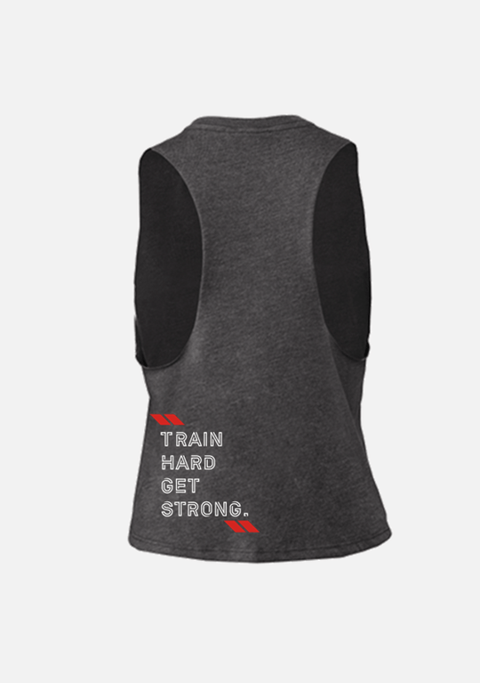 CROP TANK - CrossFit Fátima - Black / Grey / Teal - TugaSox Fitness Store