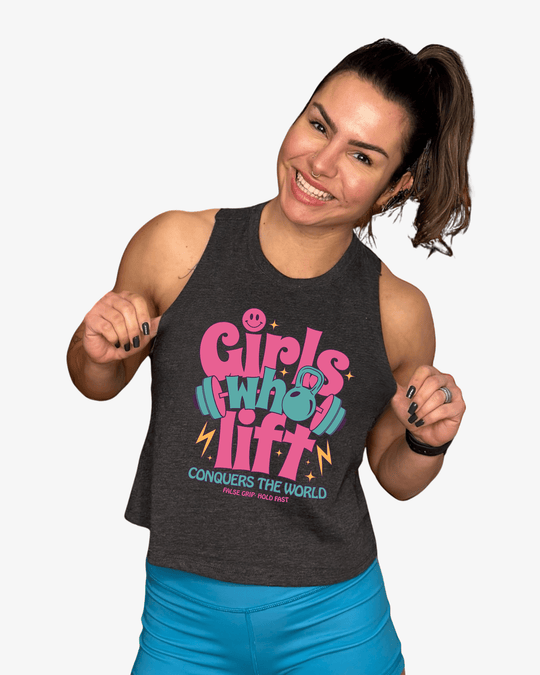 Crop Tank Girls Who Lift - TugaSox Fitness Store