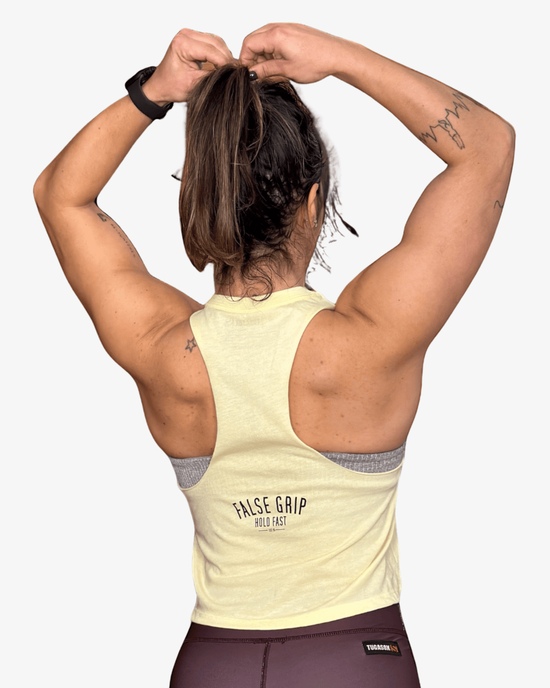 Crop Tank Half Human Half Coffee - TugaSox Fitness Store