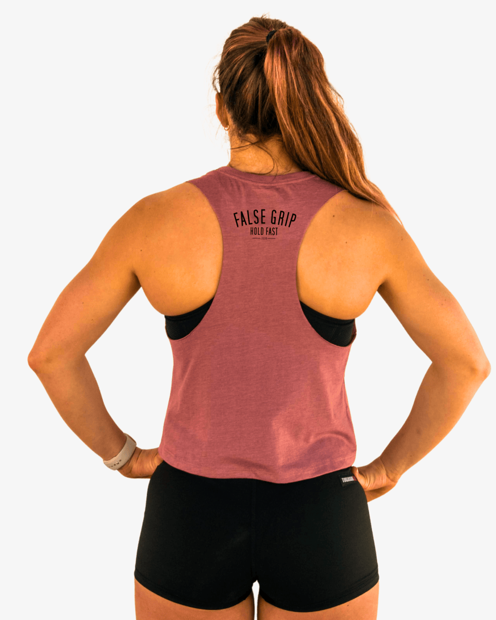 Crop Tank "Lightweight Babe" | Desert Rose - TugaSox Fitness Store