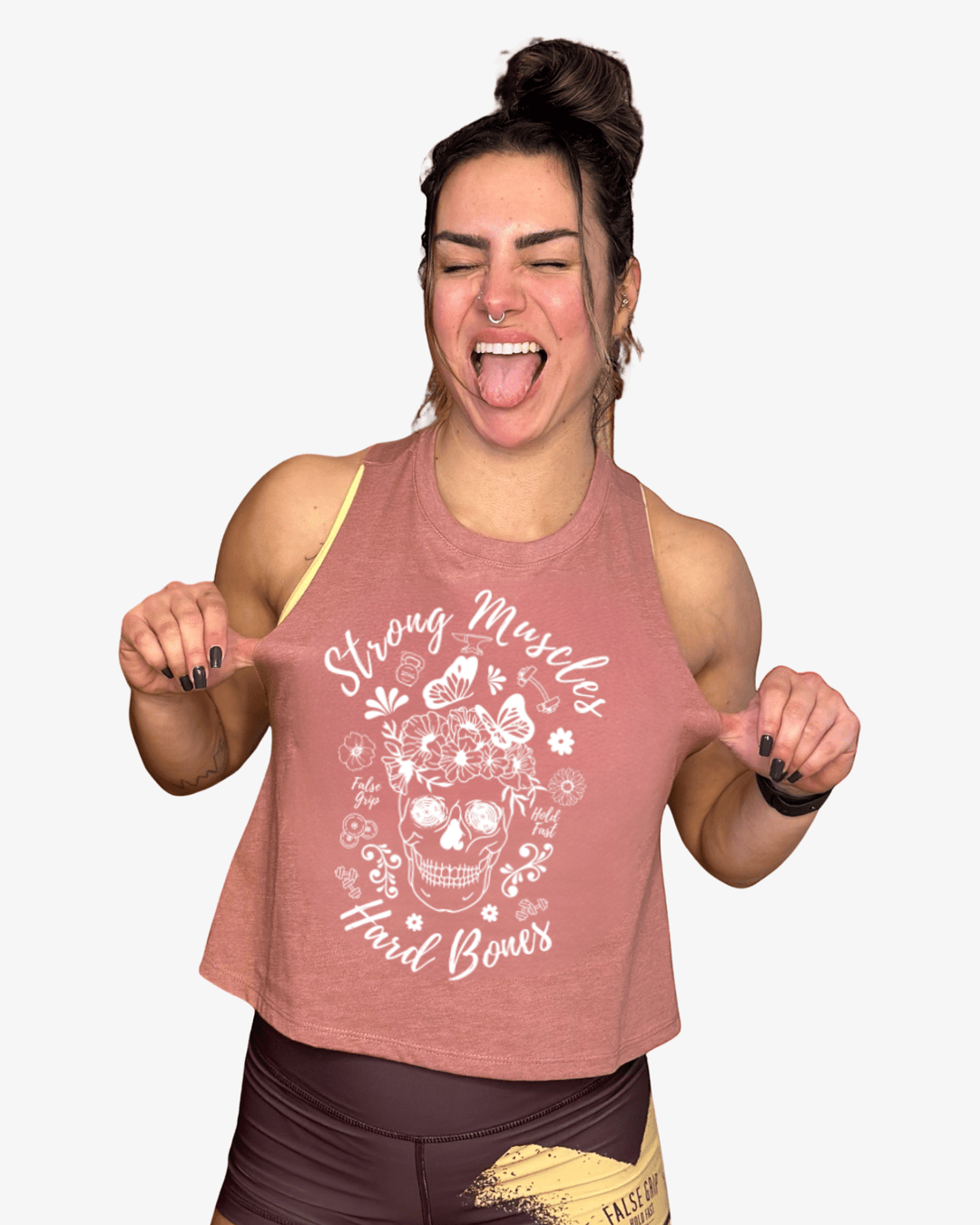 Crop Tank Strong Muscles - TugaSox Fitness Store