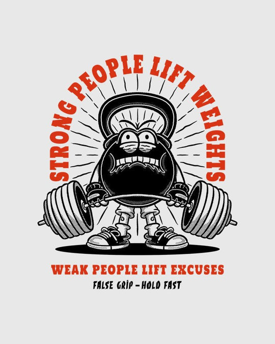 Crop Tank STRONG PEOPLE | Light Grey - TugaSox Fitness Store