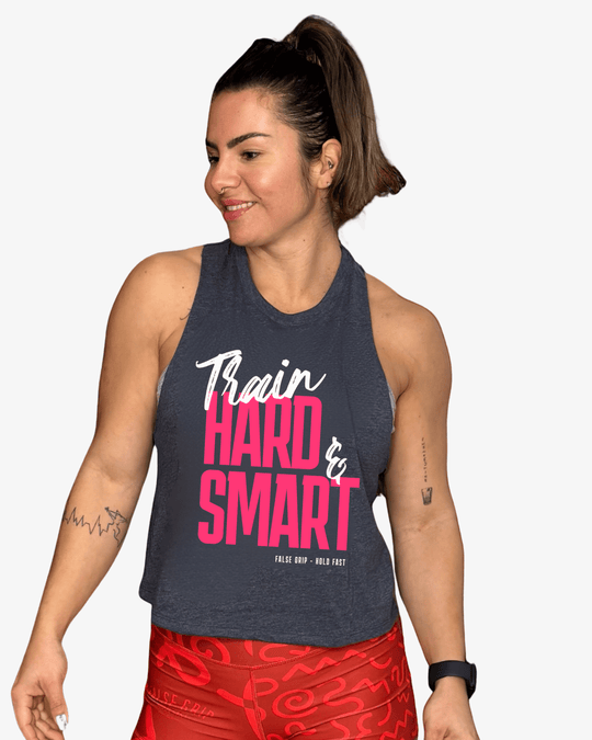 Crop Tank Train Hard & Smart - TugaSox Fitness Store