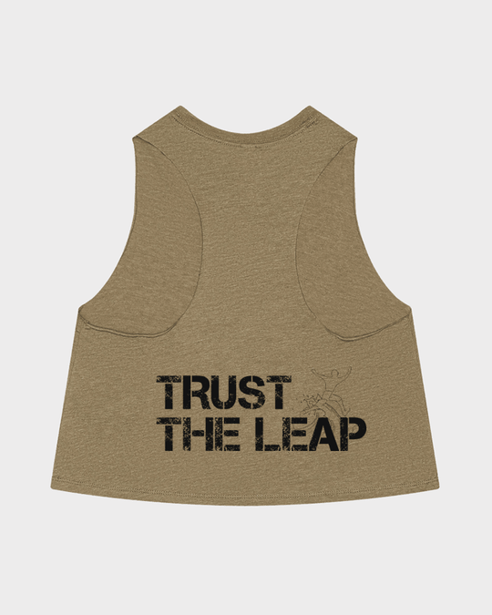 Crop Tank Trust The Leap - TugaSox Fitness Store