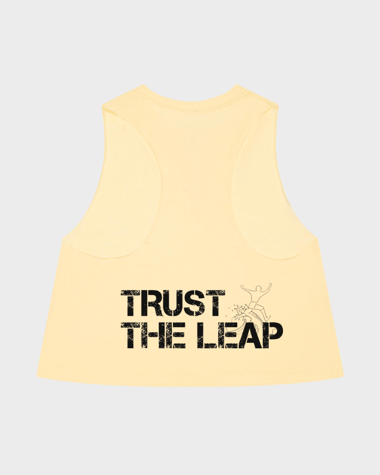 Crop Tank Trust The Leap - TugaSox Fitness Store