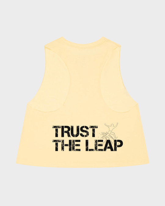 Crop Tank Trust The Leap - TugaSox Fitness Store