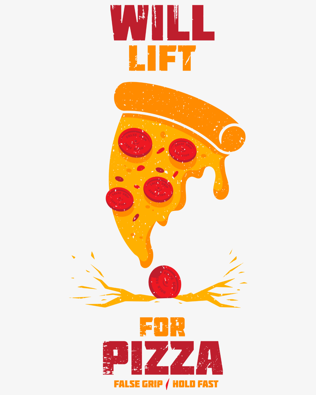 Crop Tank "Will Lift For Pizza" | White - TugaSox Fitness Store