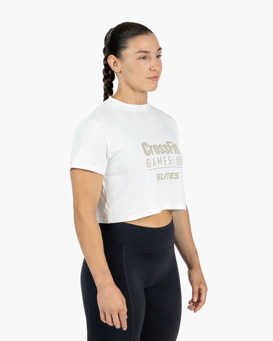 Velites x CrossFit® Games 25 Crop HOLO | White