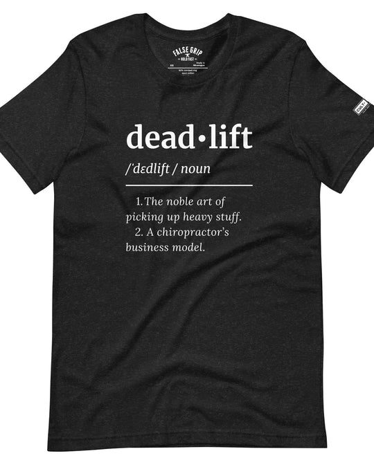 Deadlift Definition Unisex Tee | Cult - ionary Collection - TugaSox Fitness Store