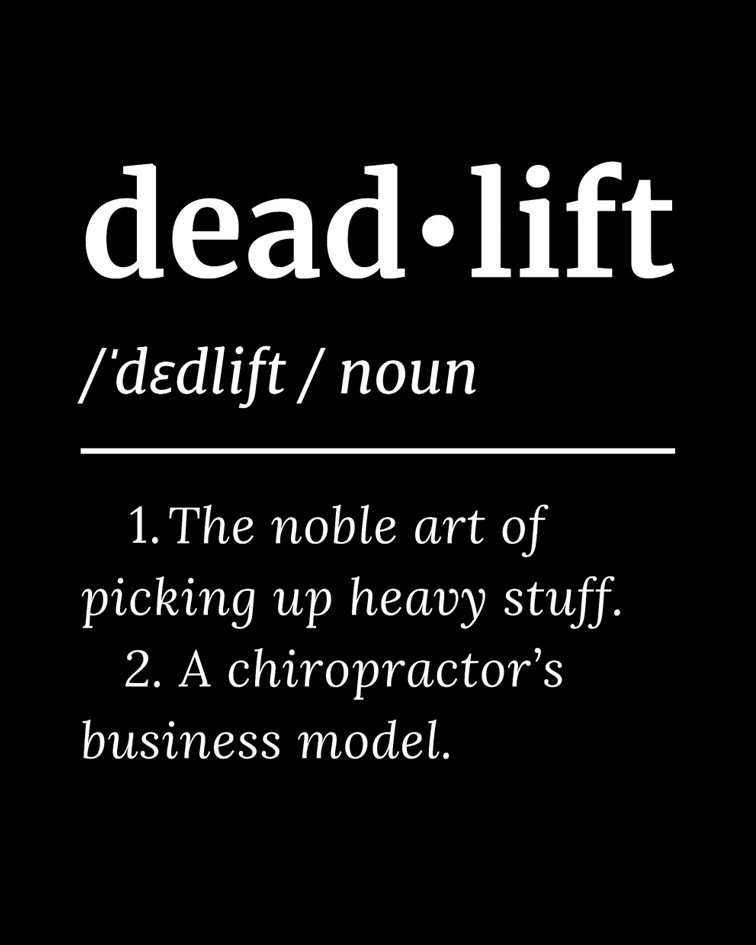 Deadlift Definition Unisex Tee - Dark | Cult - ionary - TugaSox Fitness Store