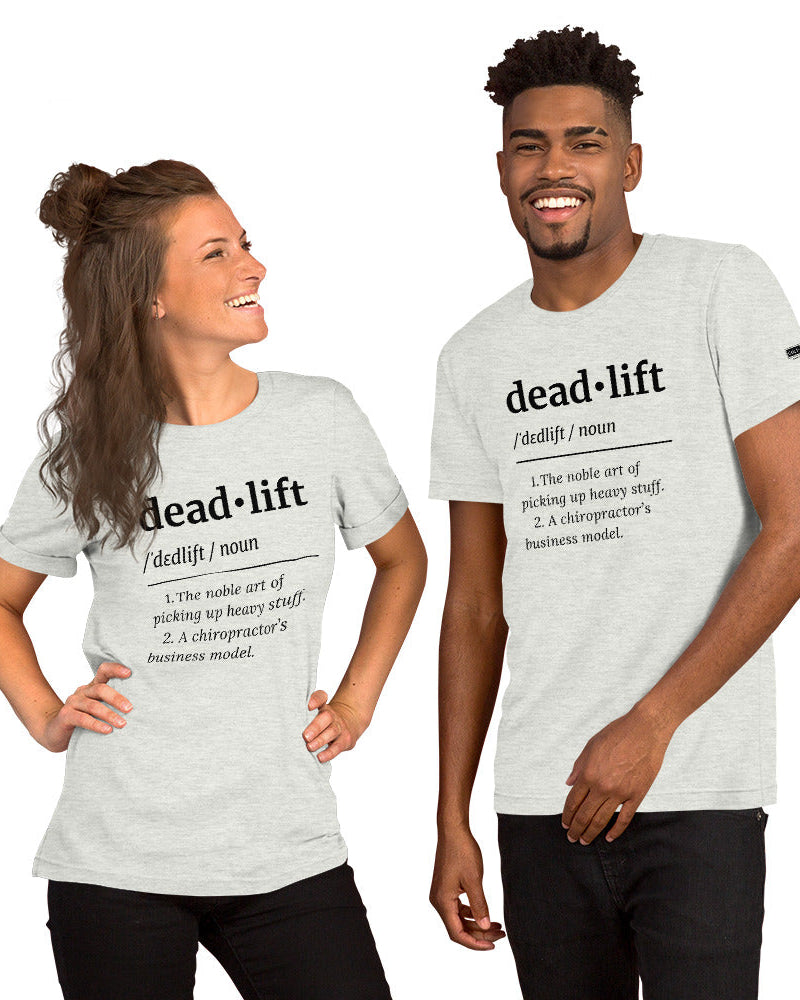 deadlift definition unisex tee frente coupl