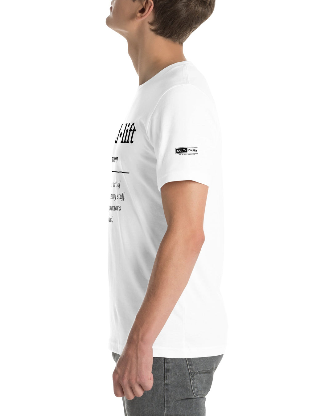 deadlift definition unisex tee frente lateral