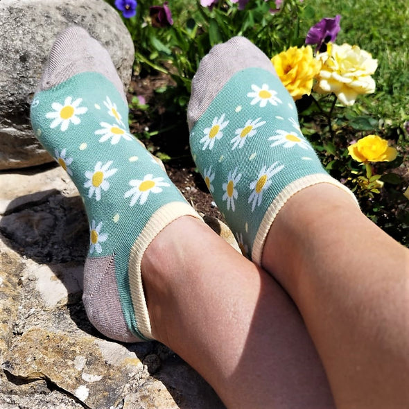 Dots & Daises - Ladies Ankle socks