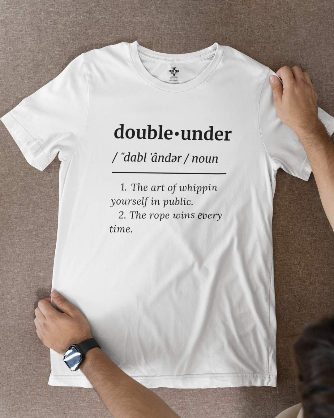 Double Under Definition Unisex Tee - Light | Cult-ionary