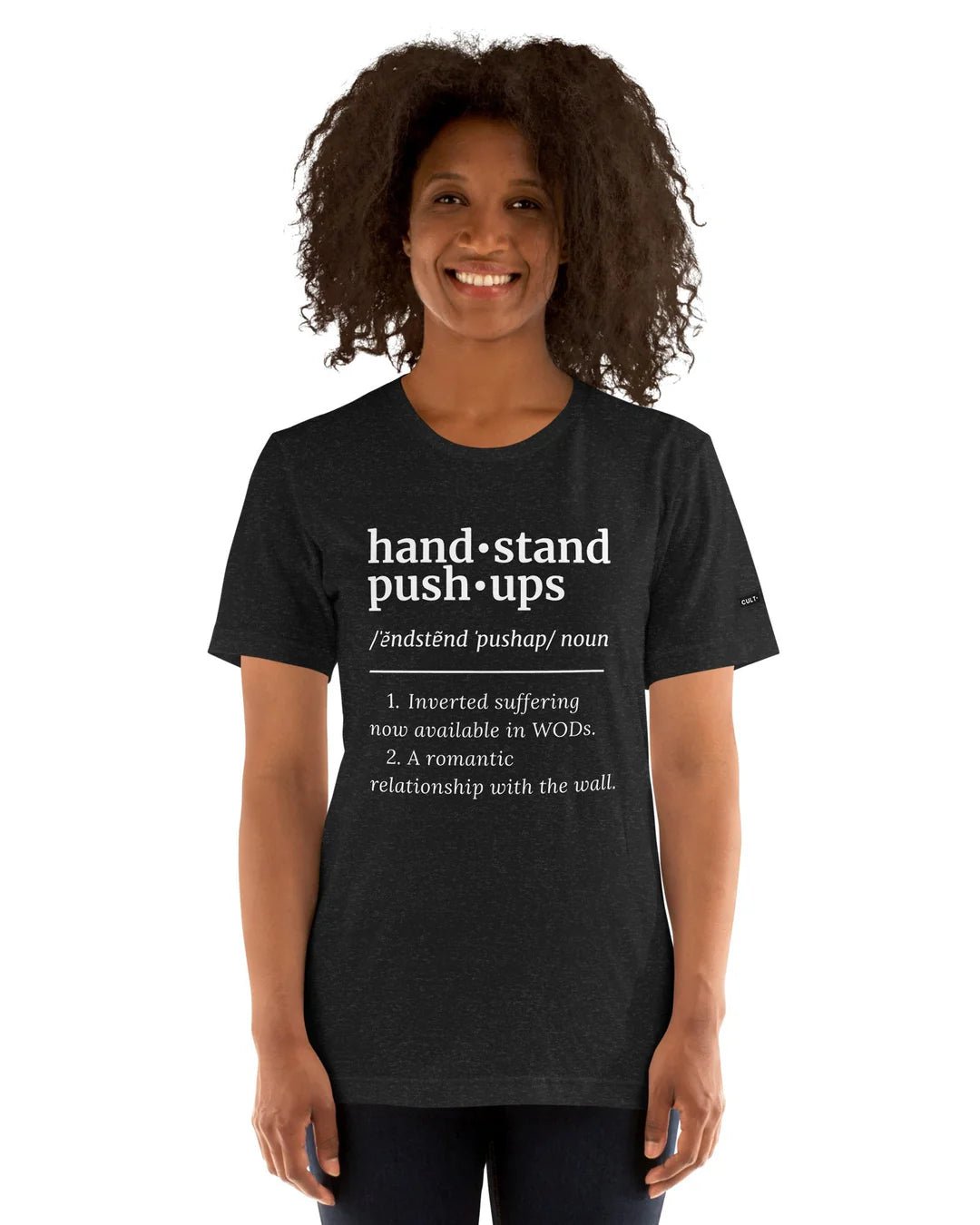HandStand push - up Definition Unisex Tee | Cult - ionary Collection - TugaSox Fitness Store