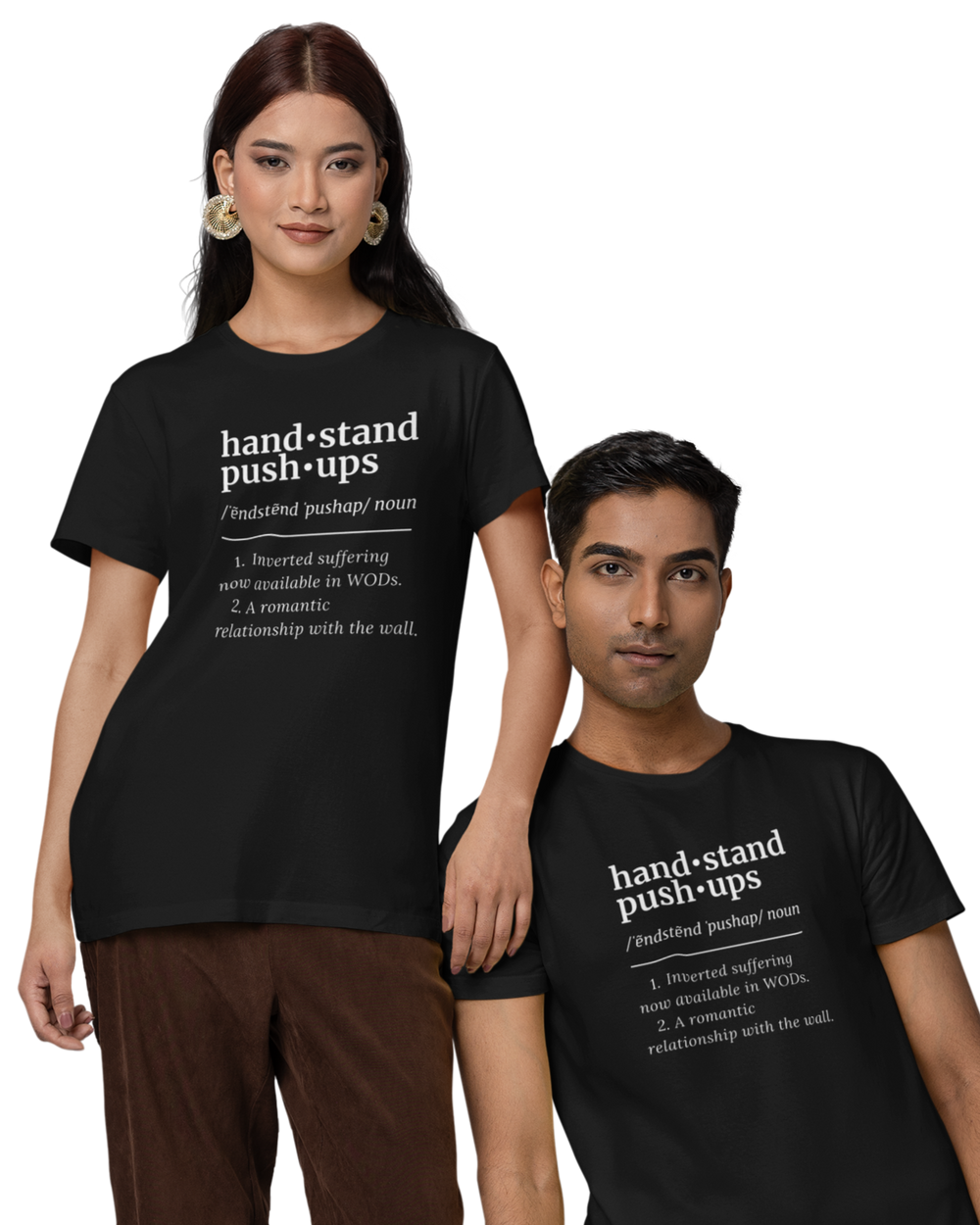 Handstand Push-Ups Definition Unisex Tee - Dark | Cult-ionary