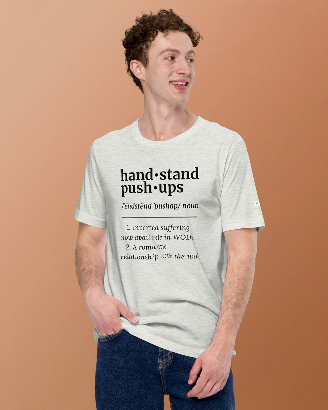 handstand push-ups definition unisex tee lifestyle