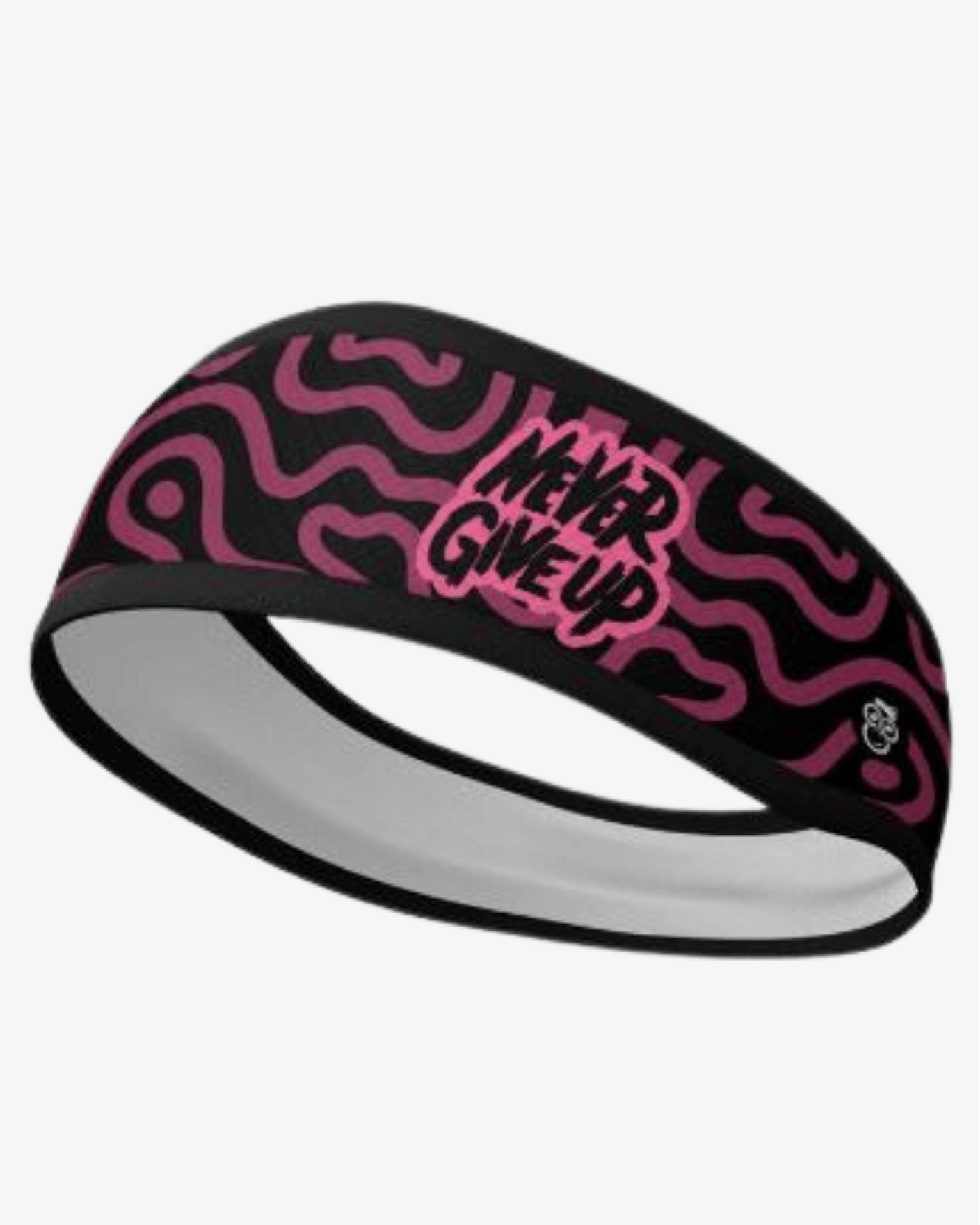 HEADBAND Never Give Up | Pink - TugaSox Fitness Store
