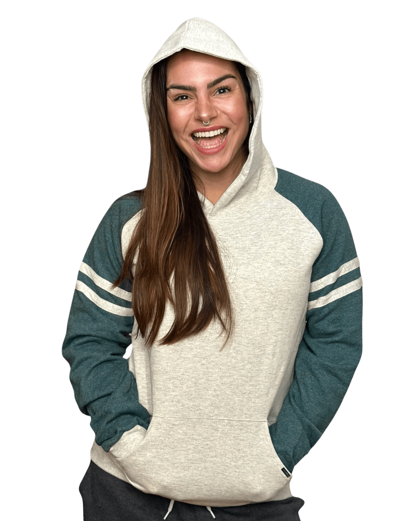 Hoodie Retro Varsity Unissexo – Forest Stripes | TugaSox - TugaSox Fitness Store