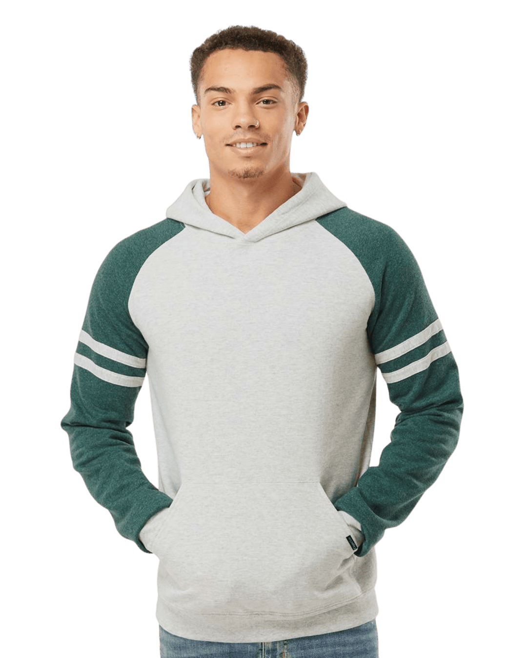 Hoodie Retro Varsity Unissexo – Forest Stripes | TugaSox - TugaSox Fitness Store