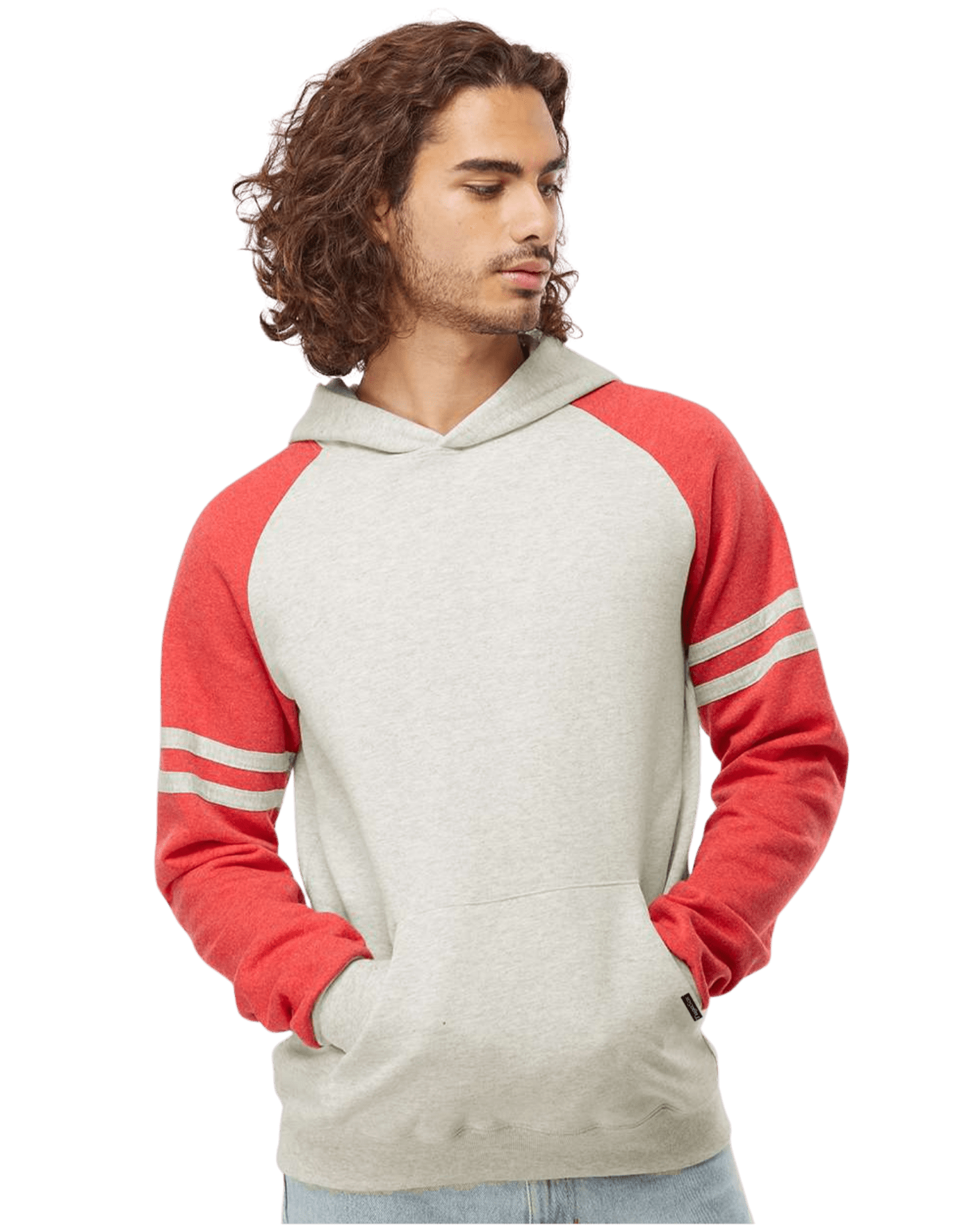 Hoodie Retro Varsity Unissexo – Red Stripes | TugaSox - TugaSox Fitness Store
