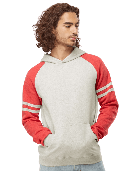 Hoodie Retro Varsity Unissexo – Red Stripes | TugaSox - TugaSox Fitness Store
