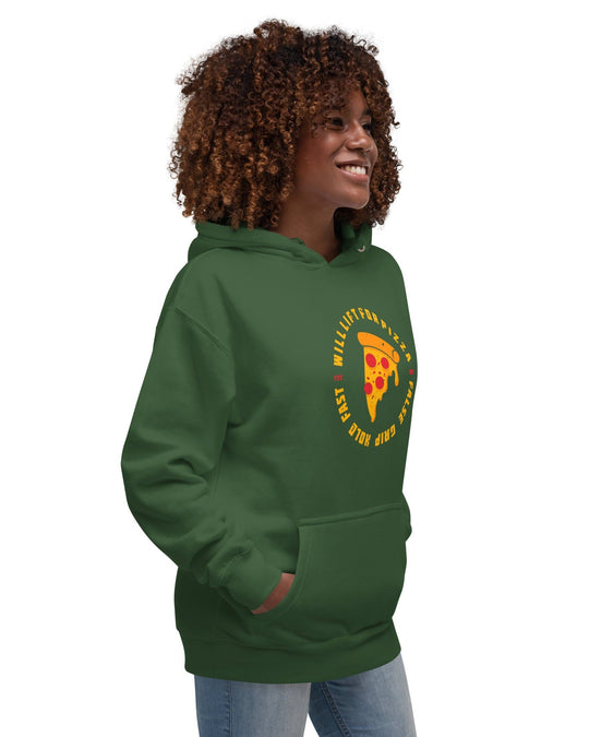 Hoodie Unissexo "Will Lift for Pizza" – Dark edition - TugaSox Fitness Store