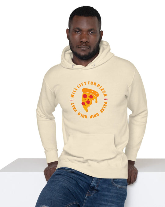 Hoodie Unissexo "Will Lift for Pizza" - Estilo e conforto - TugaSox Fitness Store