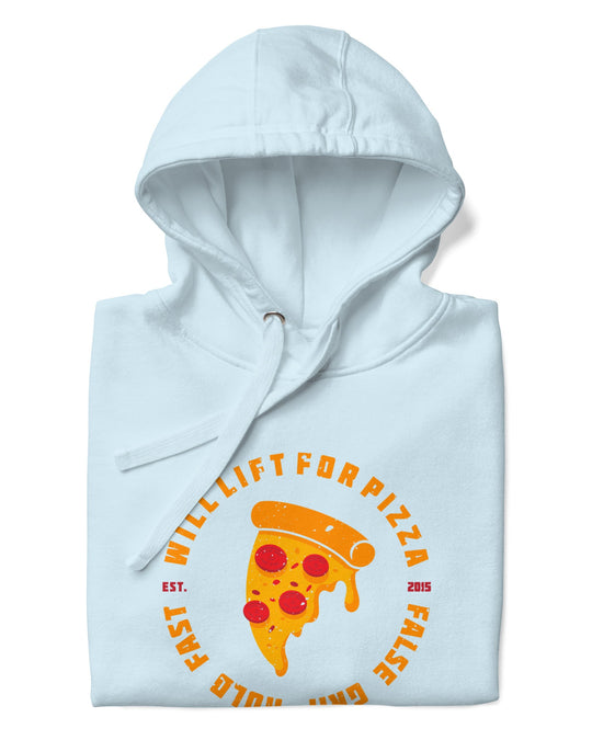 hoodie unissexo will lift for pizza sky