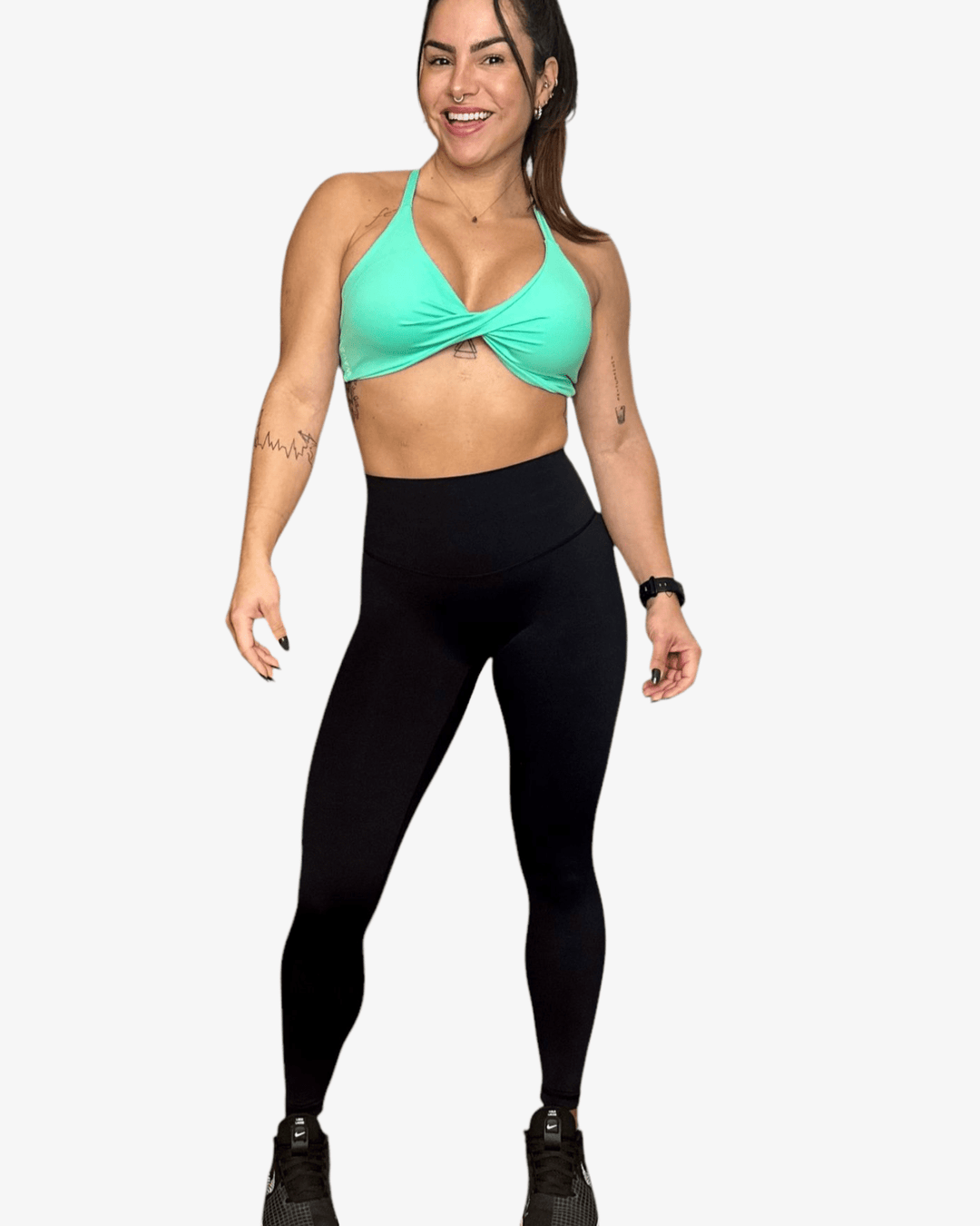 Leggings Wave Fitness - Black - TugaSox Fitness Store