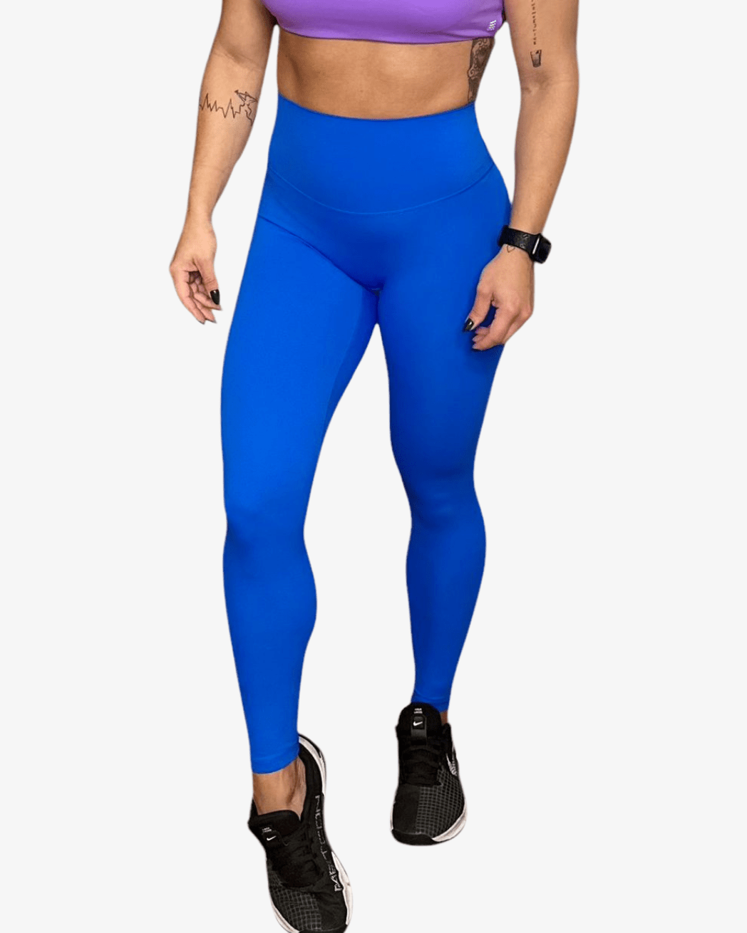 Leggings Wave Fitness - Eletric Blue - TugaSox Fitness Store
