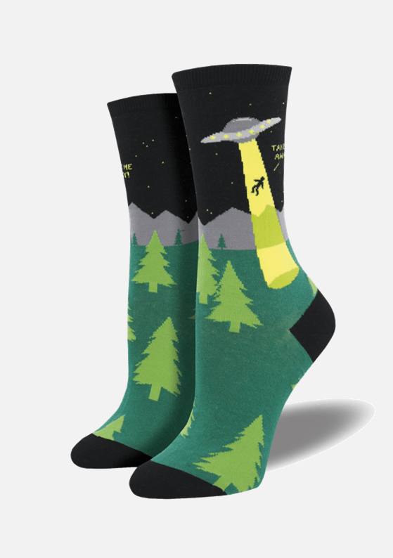 Meia FEMININAS Alien Abduction - TugaSox Fitness Store