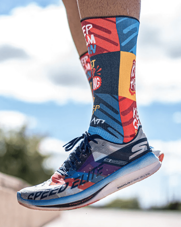 Meias Born To Run - Hybrid - TugaSox Fitness Store