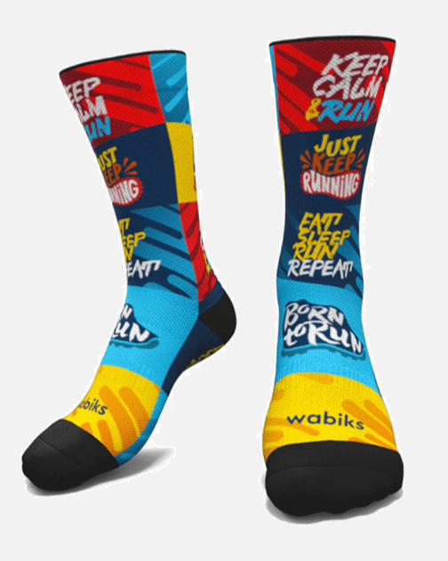 Meias Born To Run - Hybrid - TugaSox Fitness Store