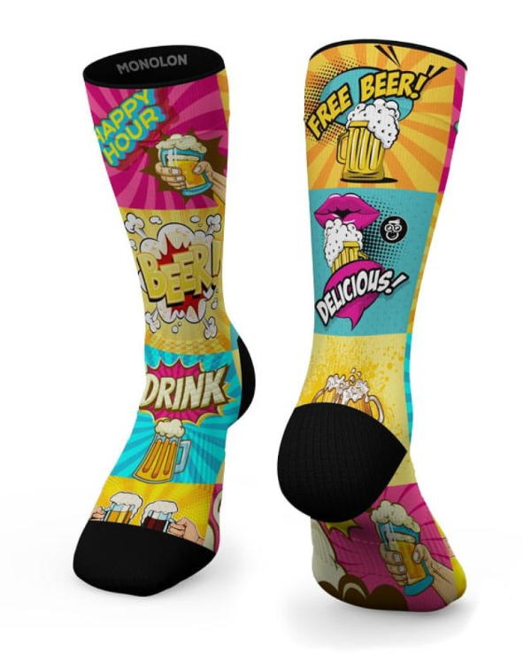 Meias Comic Beer - Hybrid - TugaSox Fitness Store