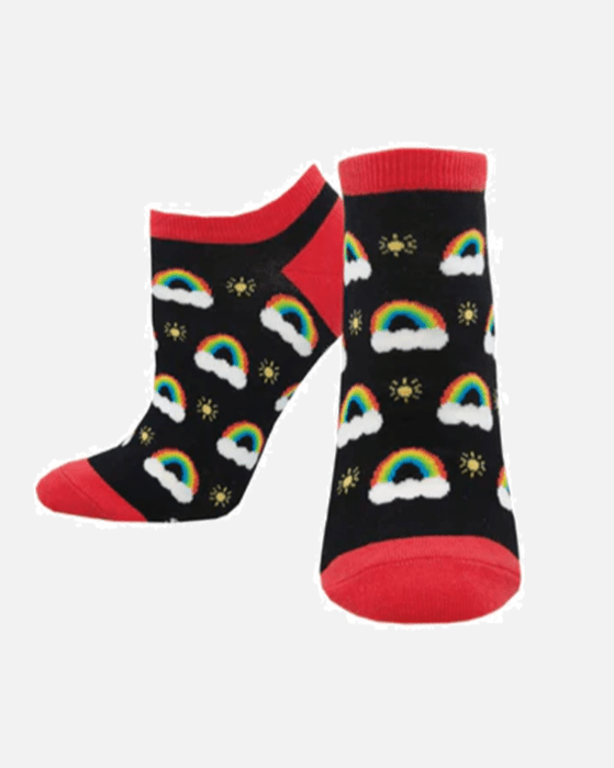 Meias CURTAS Sunshine & Rainbows - TugaSox Fitness Store