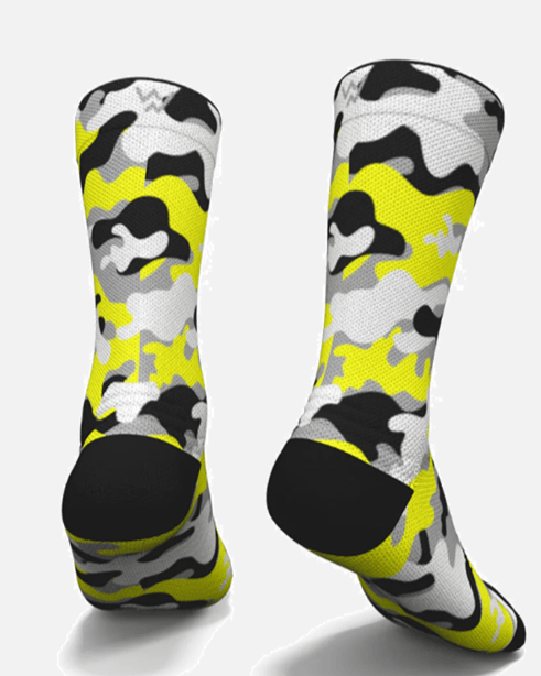 Meias Desportivas CAMO | Yellow - TugaSox Fitness Store
