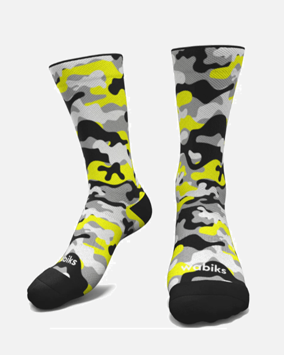 Meias Desportivas CAMO | Yellow - TugaSox Fitness Store