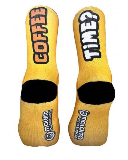 Meias Desportivas COFFEE TIME | Amarelo - TugaSox Fitness Store