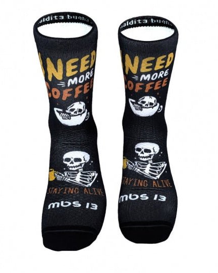 Meias Desportivas COFFEE TIME | Black - TugaSox Fitness Store