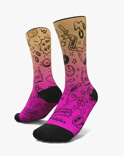 Meias Desportivas CROSS TATTOO - Coral - TugaSox Fitness Store