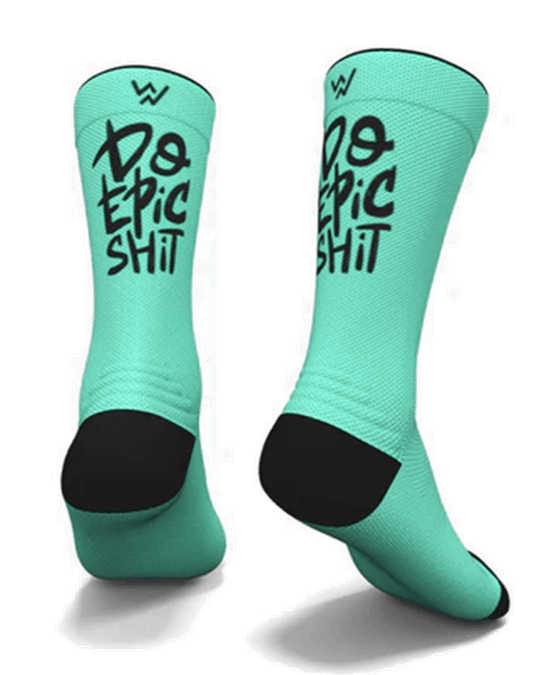 Meias Desportivas DO EPIC SHIT - Turquesa - TugaSox Fitness Store