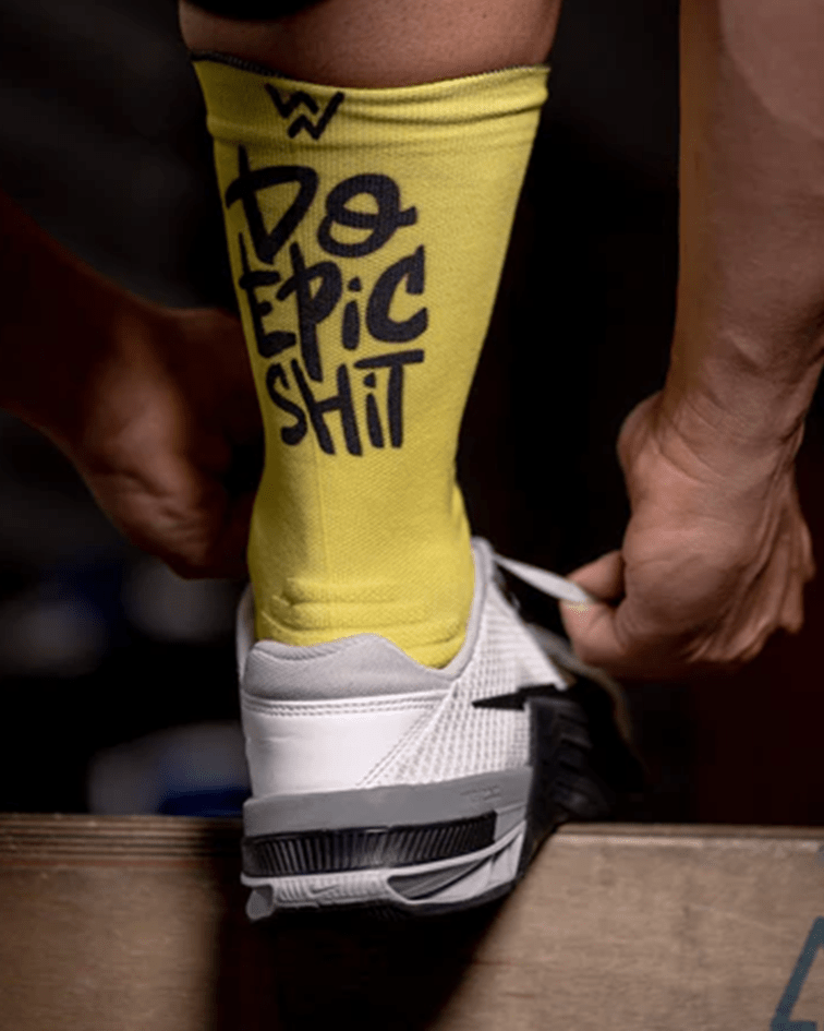 Meias Desportivas DO EPIC SHIT - Turquesa - TugaSox Fitness Store