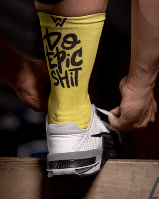 Meias Desportivas DO EPIC SHIT - Turquesa - TugaSox Fitness Store